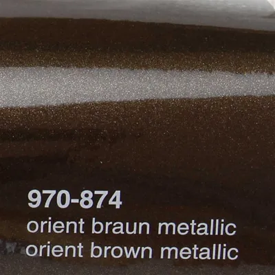 Produktbild von (25€/m²) Oracal 970RA Autofolie 874 Orientbraun Metallic Glanz Folie 152 cm Breite Laufmeterware gegossene Auto Folie selbstklebend