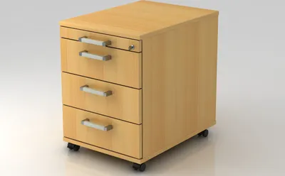 Produktbild von Rollcontainer AC30 CE, 60er Tiefe 42,8 x 58 x 59 cm, 1/3/3/3 HE