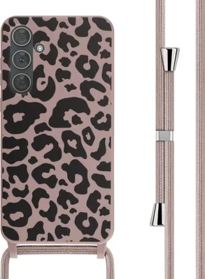 Produktbild von imoshion SilikonHülle design mit Band Samsung Galaxy A35 - Animal Pink