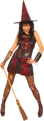 Produktbild von PUNKER HEXE (Kleid, Armband, Hut) Gr. L