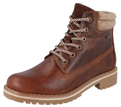Produktbild von TAMARIS Damen Stiefelette gefüttert braun Glattleder - Größe: 38