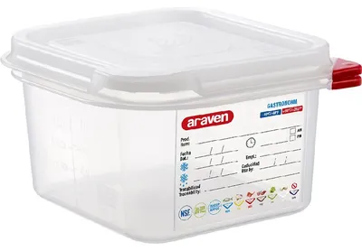 Produktbild von Araven Gastronormbehälter Mit Deckel, Polypropylen, Gn 1/6 (100 Mm)