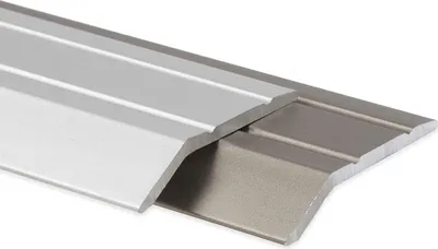 Produktbild von Abschluss- und Höhenausgleichsprofil Aluminium Für Belagstärken bis 5 mm Silber Länge: 100 cm