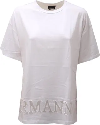 Produktbild von 4900AD maglia donna ERMANNO SCERVINO weiß Baumwolle t-shirt Frau