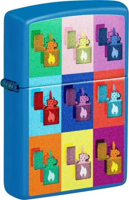 Produktbild von Zippo Benzinfeuerzeug Pop Art Blau