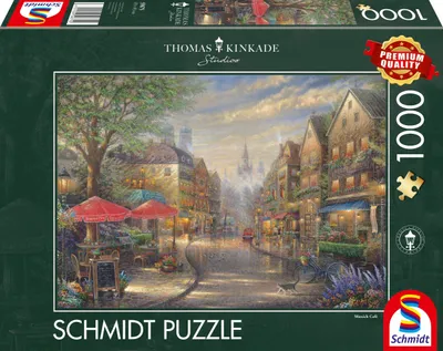Produktbild von Schmidt Spiele Thomas Kinkade Studios: Café in München, 1000 Stück(e), Stadt, 12 Jahr(e)