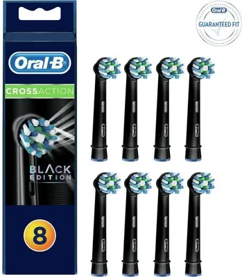 Zdjęcie produktu dla Oral-B 80318309, 8 szt., Czarny, Niemcy, alle Oral-B elektrische tandenborstels, behalve Oral-B Pulsonic, Oral-B Genius; Oral-B Smart, Oral-B Pro,Oral-B Vitality, Oral-B Trizone, Oral-B Teen, Oral-B..., 43,6 g