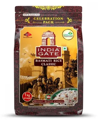 Zdjęcie produktu dla Ryż basmati India Gate Classic 1 kg – extra long dojrzewający 2 lata