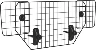 Image de Fortuna Lai Barrière de sécurité pour chien Barrière universelle pour coffre de voiture Réglable de 90 à 120 cm Métal