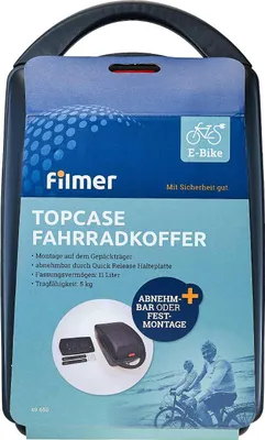 Produktbild von Filmer Premium 49650 On-Top Case Fahrradkoffer für Gepäckträger
