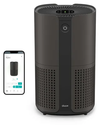 Obrázek produktu pro Duux Bright 2 Smart Air Purifier - čistička vzduchu pro alergiky s 210 CADR, indikátorem kvality vzduchu a ionizátorem - vyčistí až 99,97 % znečištění na ploše až 42 m² - černá barva