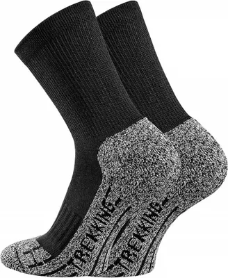 Produktbild von TippTexx 24 4 Paar Coolmax (Polyesterfasern) (Polyesterfasern) Performance Trekkingsocken, Schwarz, Größe 39-42