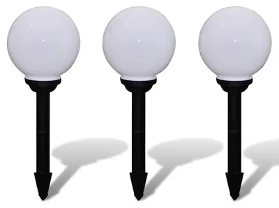 Productafbeelding van vidaXL Wegverlichtingen, 3 stuks, LED, 20 cm, met grondpen