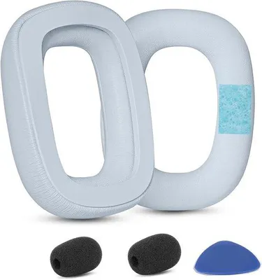 Productafbeelding van Vervangende Oorkussens voor Gaming Headsets - Comfortabele Oorkussens van Ecoleer - Geschikt voor Astro A30 (Wit)