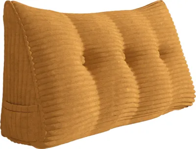 Zdjęcie produktu dla Duża ergonomiczna poduszka klinowa pod zagłówek ze sztruksu, poduszka do czytania, poduszka klinowa, poduszka na plecy, poduszka wypoczynkowa, poduszka dekoracyjna