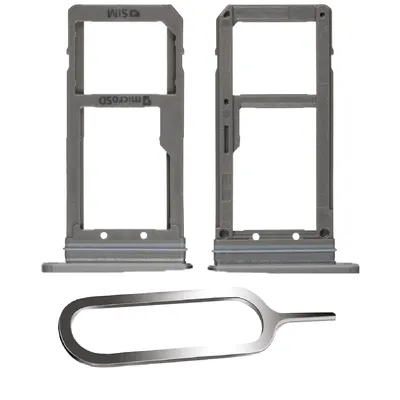 Produktbild von Samsung Galaxy S7 G930F Sim Karten Halter Tray Adapter Fach Stecker Slot + Nadel Schwarz