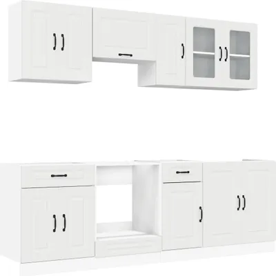 Produktbild von 8-tlg. Küchenschrank-Set Kalmar Weiß Holzwerkstoff