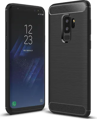 Obrázek produktu pro TPU kryt pro mobilní telefon Samsung Galaxy S9 Plus ochranný kryt carbon look ochranné pouzdro