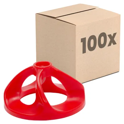 Produktbild von Dalsys Fliesen Nivelliersystem, 100 Hauben, Verlegehilfe Set, Fliesenleger Werkzeug, Fliesenkeile Kunststoff, Abstandshalter Fliesen, Verlegesystem, Fliesen Zubehör, Profi Kreuze