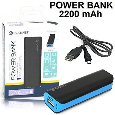 Produktbild von Platinet PMPB22BBL Powerbank, 2.200 mAh, blau