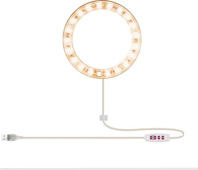Obrázek produktu pro Časovač LED lampy pro rostliny, stmívatelná lampa pro květináče, LED rostoucí lampa na sluneční světlo, rostoucí lampa pro pokojové rostliny ve skleníku, 1 kroužek
