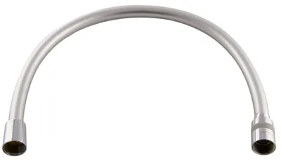 Zdjęcie produktu dla PaulGurkes Wąż prysznicowy Stożek obrotowy 50 cm Wąż prysznicowy srebrny Tworzywo sztuczne 0,5 m