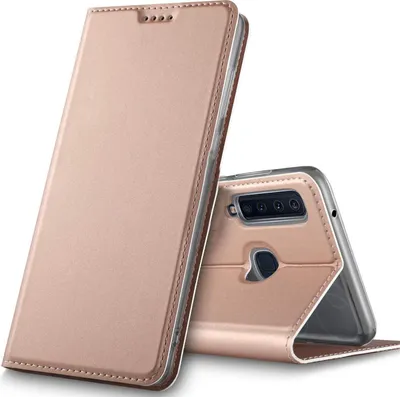 Produktbild von Conie Ultra Slim Klapp Tasche für Samsung Galaxy A9 2018 Kartenfach Hülle Rundumschutz in Rosa