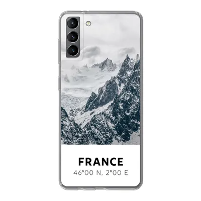 Produktbild von MuchoWow® Handyhülle Schutzhülle Hülle für Samsung Galaxy S21 Plus Frankreich - Berge - Schnee Silikon Softcase Handy Hülle - Handy-Tasche