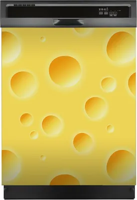 Produktbild von Aufkleber sticker 60x70 cm Dekorative folie Spülmaschine - gelber Käse