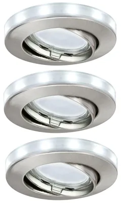 Produktbild von Paulmann 98886, Schlafzimmer, Wohnzimmer, Aluminium, Weiß, GU10, 6400 K, warmweiß