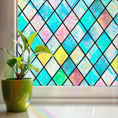 Obrázok produktu pre Samolepiaca dúhová fólia na okná s 3D efektom Privacy 50 x 300 cm Linarun
