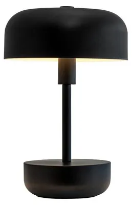 Produktbild von Tischlampe, Kabellos Dimmbar Tischleuchte, Led Tischleuchte Metall, Leselampe, USB Wiederaufladbare, Haipot schwarz