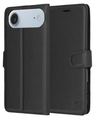 Obrázek produktu pro Techsuit – Kožené pouzdro folio pro iPhone 17 Air – černá barva