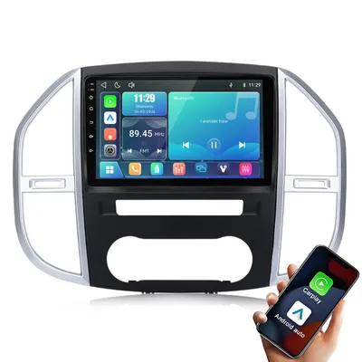 Produktbild von Hexinex 10 Zoll Linux System Autoradio Wireless Carplay Android Auto Für Mercedes Benz Vito W447 2014-23 WIFI Bluetooth SWC FM RDS DSP