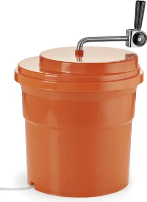 Produktbild von WAS Germany Salatschleuder mit Wasserablaufschlauch orange 27 l