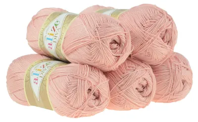 5 x 100g Strickgarn ALIZE DIVA - Häkelgarn Wolle Sommer Stricken Häkeln