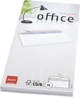 Immagine prodotto di ELCO Briefumschlag (Verkaufseinheit: 20) Elco Office Format: DIN lang, Papier: 80 gr/qm, haft... 662204 7610425347203