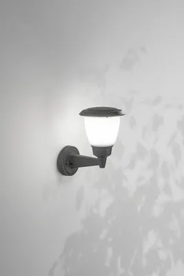 Produktbild von Außenlampe Aluminium E27 IP54 27 cm hoch Dunkelgrau Weiß Außenleuchte