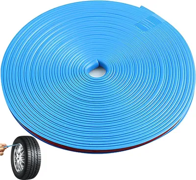 Productafbeelding van Velg Beschermers - Autobescherming Strips - Krassen Voorkomen - Zelfklevend Rubber - 8 Meter Lengte - Blauw