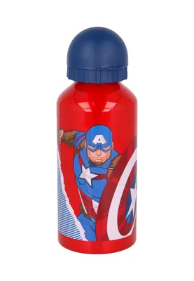 Produktbild von Avengers Captain America Hulk Kinder Aluminium Trinkflasche Sportflasche