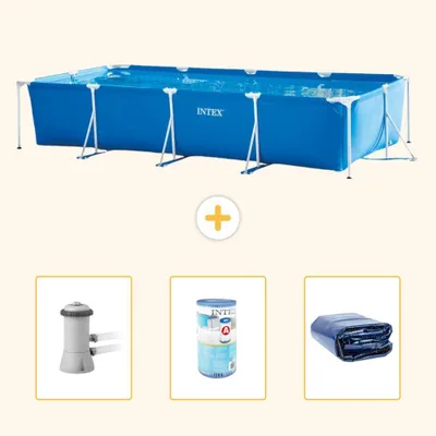 Produktbild von Rechteckiger Frame Pool - 450x220x84 cm - 4-teilig S21258