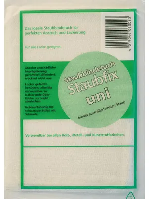 Produktbild von Staubbindetuch Uni 80 x 50 cm 5 Stück weiß silikonfrei für Lackier- und Malerarbeiten
