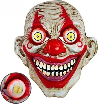 Produktbild von Maske Horror "Clown mit Wackelaugen"