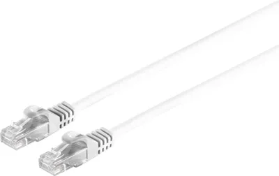 Image de S/CONN maximum connectivity Câble réseau RJ45 Câble patch U/UTP avec câble brut Cat.7 blanc 25m (08-35106)