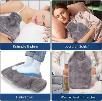 Wärmflasche mit Bezug