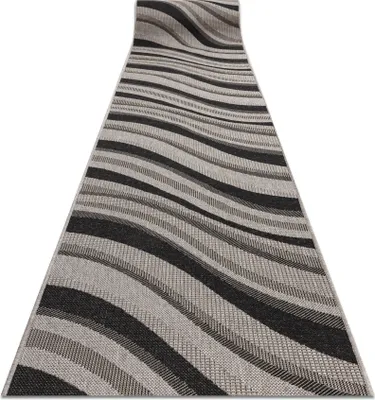 Produktbild von Läufer SIZAL FLOORLUX Modell 20353 silver / black 120 cm beige 120x1350 cm