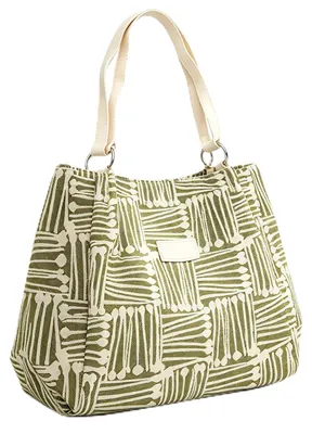 Image de Omgoods - Sac bandoulière en toile pour femmes, fermeture éclair