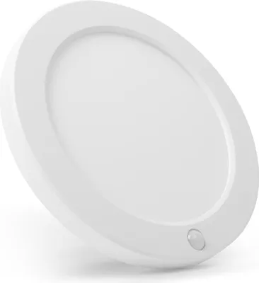 Produktbild von Einbaustrahler / Aufputz-LED-Deckenleuchte mit Bewegungsmelder - 18 W - 1440 Lumen - Einstellbare Farbtemperatur - Ø 230 mm - IP20 - für Flur, Treppenhaus, Zimmer [18707B]