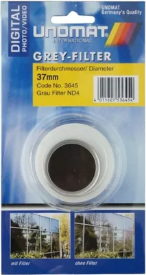 Zdjęcie produktu dla Filtr szary ND4 37 mm srebrny