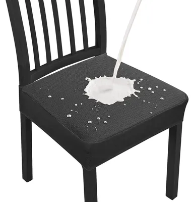 Immagine prodotto di Coprisedili impermeabili in tessuto jacquard elasticizzato, ideali per coprire le sedie della sala da pranzo